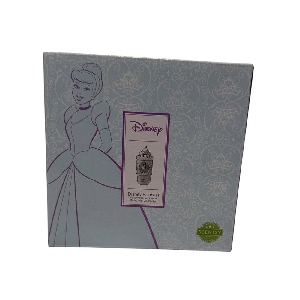 Scentsy Disney Princess Wall Fan Diffuser Belle Aerial Cinderella - New in Box
